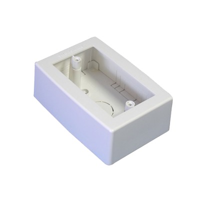 [TMK-S1] Caja de Registro Universal, Color Blanco de PVC Auto Extinguible (7902-02001)