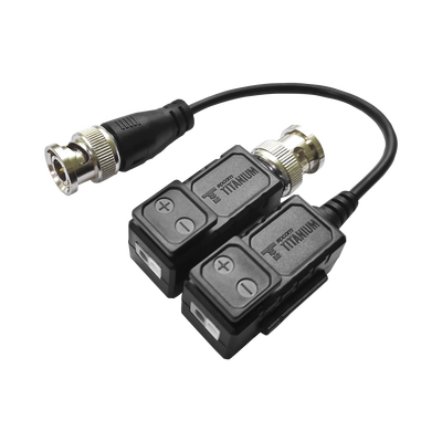 [TT-101-F-TURBO] Kit de Transceptores (Baluns) con Terminal PUSH SUPERIOR, Resolución 4K , Cable flexible COAXIAL Blindado / COAXITRON / AUDIO POR COAXITRON / Menu OSD /Conector 100% COBRE / protección TVS, Calidad PREMIUM