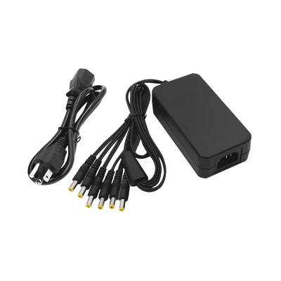 [PLK12DC6CH] Fuente de Poder de 6 Salidas tipo Jack Macho de 12 Vcc / 6 Amper