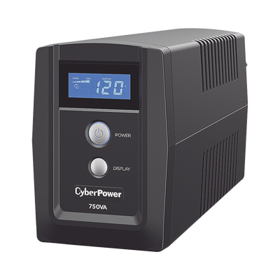 [OM750ATLCD] UPS de 750 VA/300 W, Topología Línea Interactiva, Entrada 120 Vca NEMA 5-15P, y 6 Salidas NEMA 5-15R, Con Regulador de Voltaje (AVR)