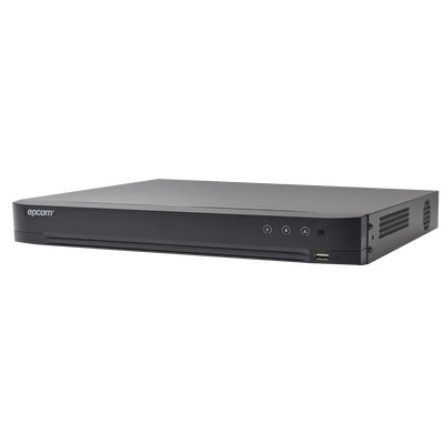 DVR 4 Canales TurboHD + 2 Canales IP / 5 Megapixel Lite- 3K Lite / Acusense (Evista falsas alarmas) / Audio por Coaxitron /  Bahía de Disco Duro /  Salida de Video en Full HD 
