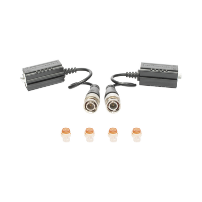 [TT-101-F-TURBO-EXT] Kit de Transceptores (Baluns) para EXTERIOR TurboHD Hasta 4K HD-TVI / HD-CVI / AHD / CVBS / COAXITRON / AUDIO POR COAXITRON  / Menu OSD / CONECTORES 100% COBRE / Con Cable RF Blindado. Distancia de hasta 200 m en 4K. Calidad PREMIUM