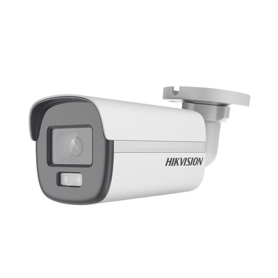 [DS-2CE10DF0T-F] [ColorVu] Bala TURBOHD 2 Megapixel (1080p) / Imagen a Color 24/7 / Lente 2.8 mm / METAL / Luz Blanca 20 mts / Exterior IP67 / TVI-AHD-CVI-CVBS / dWDR