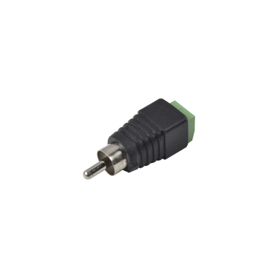 [JR-R591] Adaptador RCA Macho Tipo Jack Polarizado / Terminales Tipo Tornillo / Polarizado (+/-) / Recomendado para Video y Audio en Sistemas de Video Vigilancia a 2 Hilos