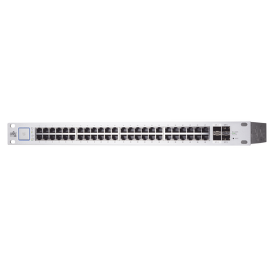 [US-48-500W] UniFi Switch PoE+/ Pasivo 24V, Administrable de 48 puertos 10/100/1000 Mbps, 2 puertos SFP Gigabit , 2 puertos SFP+ 10 G, 500W
