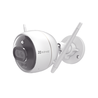 [C3X] Bala IP 2 Megapíxel / Wi-Fi  / Doble Lente / COLORES EN OSCURIDAD / Deteccion de Personas o Vehículos  / Cruce de Línea / Intrusión a un área / Audio de dos vías / Luz Estroboscópica / Sirena / MicroSD