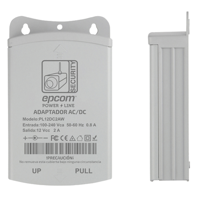 [PL12DC2AW] Fuente de Poder para Exterior / 12 Vcc / 2 Amp / 1 Salida / Voltaje de Entrada de 100 - 240 VCA 
