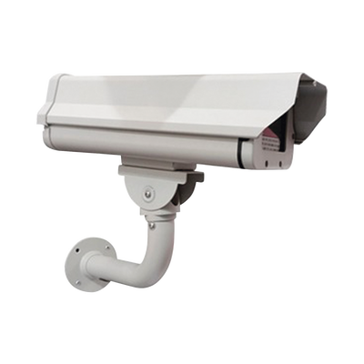 Gabinete antivandálico IP66 incluye calefactor/ventilador con brazo de acero 