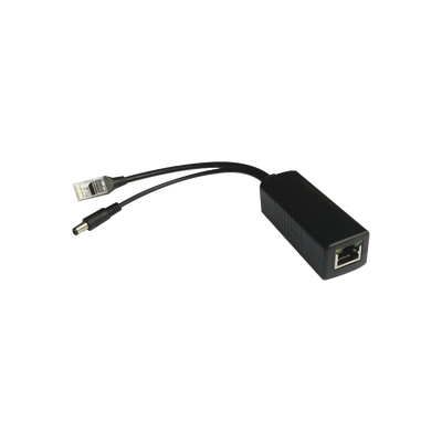 [TTPL100] Cable divisor PoE pasivo de 48-55 Vcc @ 12 Vcc, 2 A. Aplicaciones como adaptar micrófonos en cámaras IP