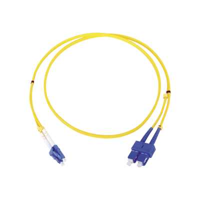 Jumper de Fibra Óptica Monomodo LC/SC Duplex de 1 Metro (3.28 Pies)