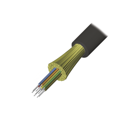 [9GG8H006D-E201M] Cable de Fibra Óptica de 6 Hilos, Interior/Exterior, Loose Tube, No Conductiva (Dieléctrica), LS0H, Monomodo OS1/OS2 9/125, 1 Metro (3.28 Pies)