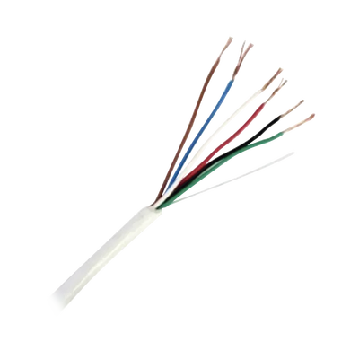 [92-62] Bobina de Cable de 152 Metros (500 Pies) de 6 x 20 AWG / Blindado / Color Blanco / Aplicaciones en Control de Acceso, Audio e Instrumentación