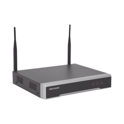 [DS-7104NI-K1/W/M(C)] NVR 4 Megapixel / 4 canales IP / 1 Bahía de Disco Duro / 2 Antenas Wi-Fi / Salida de Vídeo Full HD