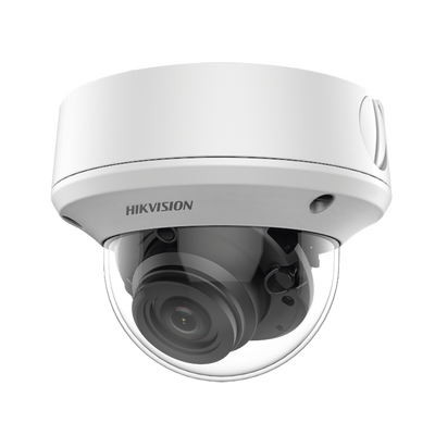 [DS-2CE5AU1T-AVPIT3ZF] Domo TURBOHD 4K (8 Megapixel) / Lente Mot. 2.7 a 13.5 mm / 40 mts IR EXIR / IP67 / 12 Vcc / 24 VCA / TVI-AHD-CVI-CVBS / 9 a 15 Vcc