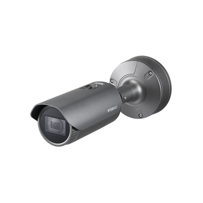 [XNO-6080R] Cámara IP Tipo Bala Antivandálica 2MP / Lente Motorizado 2.8-12mm / IR 50M / WDR 150db / H.265 & WiseStream II