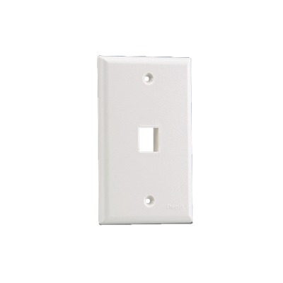 [NK1FNWH] Placa de Pared Vertical, Salida Para 1 Puerto Keystone, Color Blanco