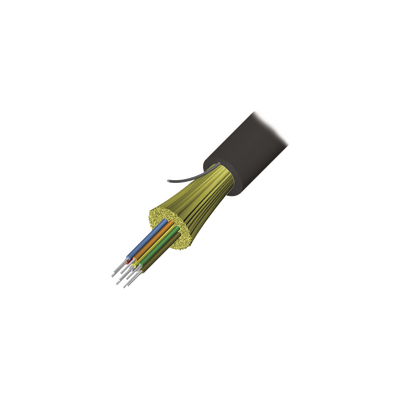 Cable de Fibra Óptica de 6 Hilos, Interior/Exterior, Tight Buffer, No Conductiva (Dieléctrica), Plenum, Monomodo OS2, 1 Metro (3.28 Pies)