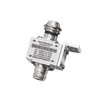 Protector Coaxial RF / 125-1000 MHz / 50 Ω / Conectores N Hembra / Bloqueo DC / 40 kA