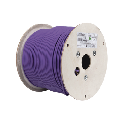 [9C6L4-A5] Bobina de Cable U/UTP de 4 Pares, Z-MAX, Cat6A, Soporte de Aplicaciones 10GBase-T, LS0H, Color Violeta, 305 Metros (1000 Pies)