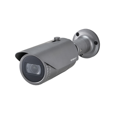 [QNO-6082R] Cámara IP Tipo Bala Antivandálica 2 Megapíxel / Lente Varifocal 3.2 - 10mm / IR 30M / WDR 120db / IP66 / H.265 & WiseStream