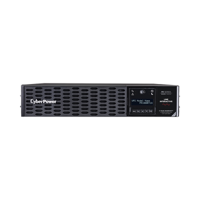 [PR1000RT2U] UPS de 1000 VA /1000 W, Topología Línea Interactiva, Entrada 120 Vca NEMA 5-15P, Onda Senoidal Pura, Torre o Rack 2 UR, Con 8 Tomas NEMA 5-15R