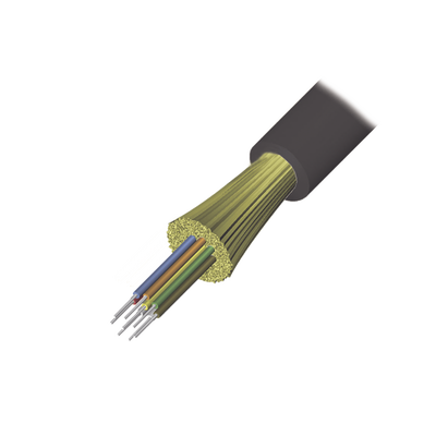 Cable de Fibra Óptica de 6 Hilos, Interior/Exterior, Tight Buffer, No Conductiva (Dieléctrica), LS0H, Multimodo OM4 50/125 Optimizada, 1 Metro (3.28 Pies)
