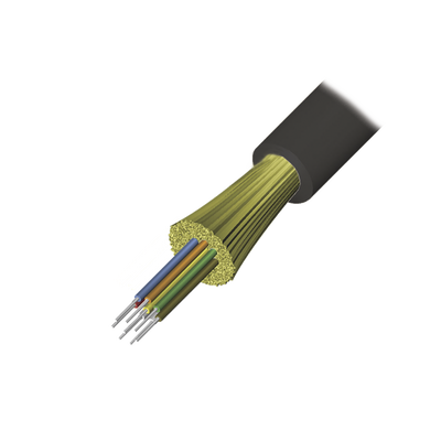 Cable de Fibra Óptica de 4 Hilos, Interior/Exterior, Tight Buffer, No Conductiva (Dieléctrica), Plenum, Monomodo OS2, 1 Metro (3.28 Pies)
