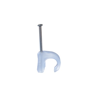 [TC-35] Grapa para cable redondo de 3mm color transparente (100pzs) (3101-00100)