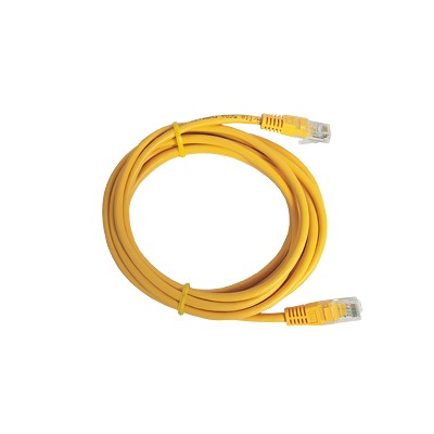 [LP-UT3-100-YE] Cable de Parcheo UTP Cat5e - 1 Metro (3.28 Pies) - Amarillo