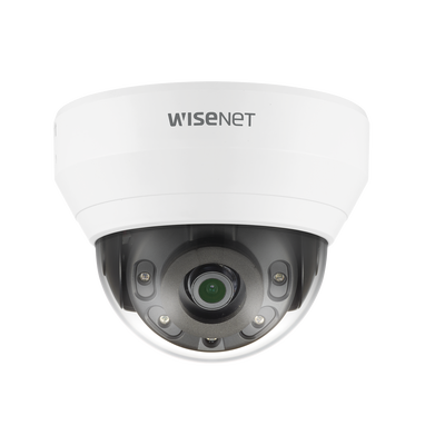 [QND-8010R] Cámara IP Tipo Domo interior 5 Megapíxel / Lente 2.8 mm / IR 20M / WDR 120db / H.265 & WiseStream