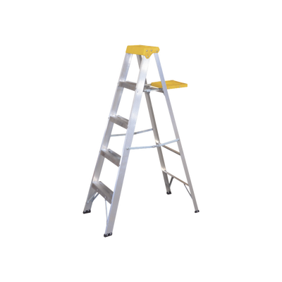 [SYS-ET5] Escalera de Aluminio Tipo Tijera, 5 Peldaños de 1.83 metros.