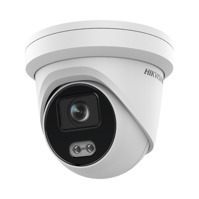 [DS-2CD3347G2-LS(U)(C)] Turret IP 4 Megapixel / Imagen a color 24/7 / Lente 4 mm / Luz Blanca 40 mts / Exterior IP67 / Micrófono Integrado / WDR 120 dB / Audio y Alarma / Onvif / MicroSD