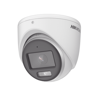 [DS-2CE72KF0T-FS] [ColorVu] Turret TURBOHD 3K (5 Megapixel) / Micrófono Integrado / Lente 3.6 mm / Imagen a Color 24/7 / 40 mts Luz Blanca / Exterior IP67 / dWDR / 4 Tecnologías