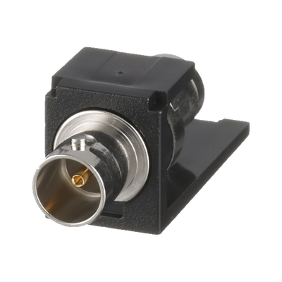[CMBA75BLY] Módulo Acoplador Coaxial Tipo BNC, Mini-Com, de 75 Ohms, Color Negro