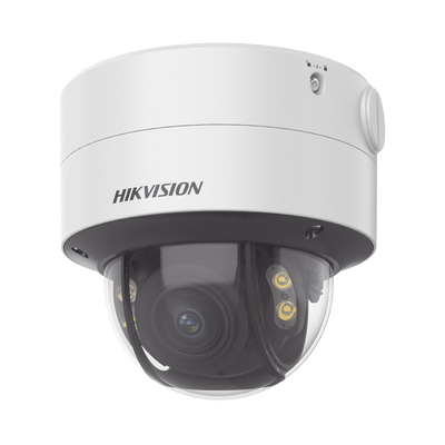 Domo IP 4 Megapixel / Imagen a Color 24/7 / Lente 3.6 - 9 mm / Luz Blanca 40 mts / WDR 130 dB / Exterior IP67 / IK10 / Captura Facial / ACUSENSE / MicroSD / ACUSEARCH