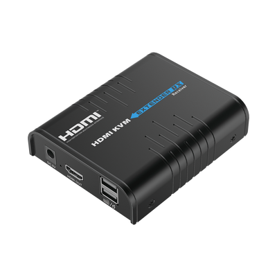 [TT373KVM4.0RX] Receptor Compatible para Kits TT373KVM4.0 | Resolución 1080P @ 60 Hz | Soporta STP y UTP CAT6 | Control IR | Compatible con Switch Gigabit para control KVM múltiple.