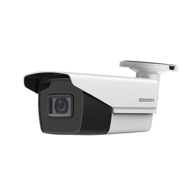 Bala TURBOHD 2 Megapixel (1080p) / Lente Mot. 2.7 mm a 13.5 mm / 70 mts IR EXIR / Exterior IP67 / Ultra Baja Iluminación / METAL / 24 VCA / 12 VCC
