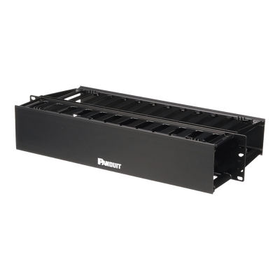 [WMP1E] Organizador de Cables Horizontal PatchLink, Doble (Frontal y Posterior), Para Rack de 19in, 2UR
