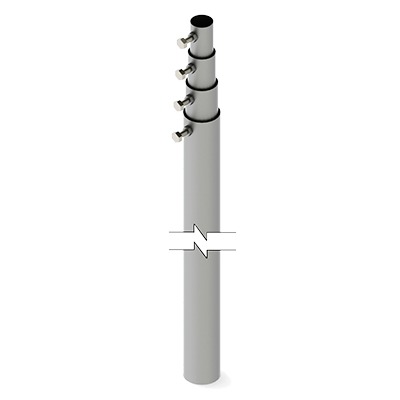 [SLM-12] Mástil Telescópico de 12 m. (Requiere accesorios de Instalación)