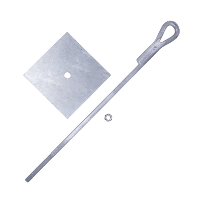 [SAP-01-JG] Ancla para Retenida para Muro con Ojo de Llave Galvanizado por Inmersión en Caliente (Requiere Placa Igualadora).