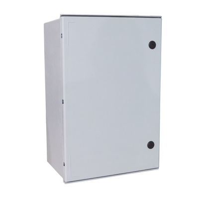 [PST-6080-30P] Gabinete de Poliéster IP65 Uso en Intemperie (600 x 800 x 300 mm) con Placa Trasera Interior de Plástico (Incluye Chapa y Llave).