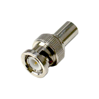Carga Coaxial Terminal de 75 Ohm para CCTV, 1/2 Watt, en Conector BNC Macho, Níquel/ Oro/ Delrin
