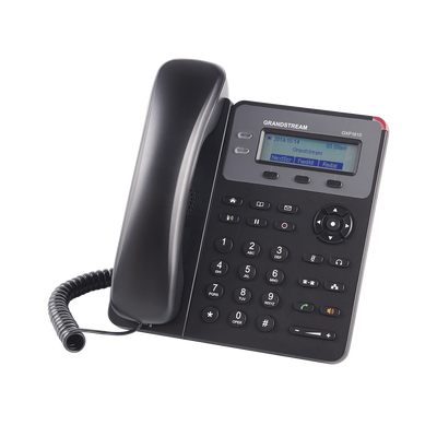Teléfono IP SMB de 1 Línea, 1 Cuenta SIP con 3 teclas de función programables y conferencia de 3 vías. 5Vcc