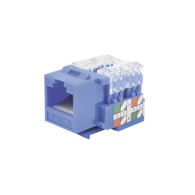 Módulo Jack 110 Cat6, Keystone para Faceplate - Color Azul