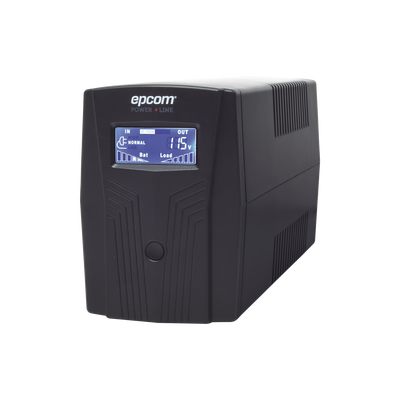 [EPU850LCD] UPS de 850VA/510W / Topología Línea Interactiva / Entrada y Salida 120 Vca / Clavija NEMA 5-15P / 6 Tomas NEMA 5-15R / Sin RJ11 ni RJ45