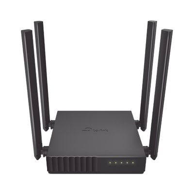 [ARCHERC50] Router Inalámbrico doble banda AC, 2.4 GHz y 5 GHz Hasta 1200 Mbps, 4 antenas externas omnidireccional, 4 Puertos LAN 10/100 Mbps, 1 Puerto WAN 10/100 Mbps, Versión 6