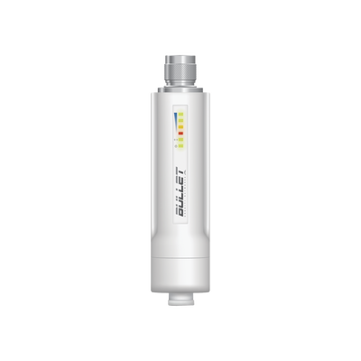 [BULLETM2-HP] Radio airMAX Bullet-M2HP, hasta 100 Mbps, frecuencia de 2 GHz (2412 - 2472 GHz), No incluye adaptador PoE