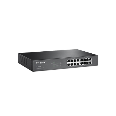 [TL-SG1016D] Switch Gigabit no administrable de 16 puertos 10/100/1000 Mbps para escritorio/rack