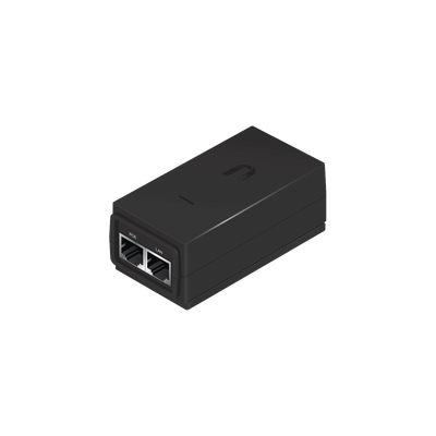 [POE-24-12W-G] Adaptador PoE Ubiquiti de 24 VDC, 0.5 A con puerto Gigabit, compatible con airGateway