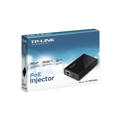 [TL-POE150S] Inyector PoE (15W) / Gigabit 802.3 af / 2 puerto 10/100/1000 Mbps / Plug and Play